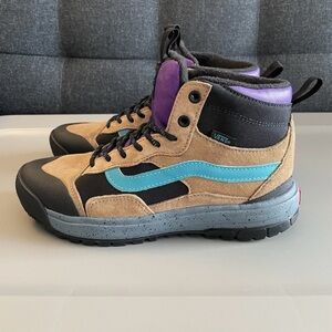 Vans Ultrarange Exo Hi Mte-1 Hiking Boots Black Purple Men's 7 / Women’s 8.5 New